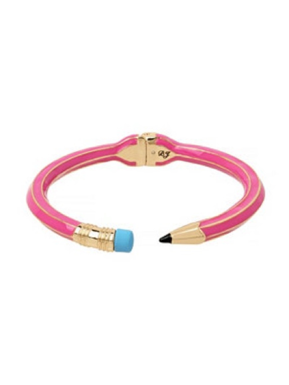 Betsey Johnson Pink Straight Pencil Cuff Bracelet